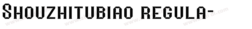 Shouzhitubiao regula字体转换